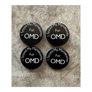 [LOT OF 4] 1.5" OMD Orchestral Manoeuvres In The Dark Electronic Band Pin Badge